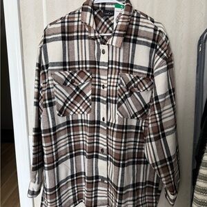HFX Checkered Shirt jacket